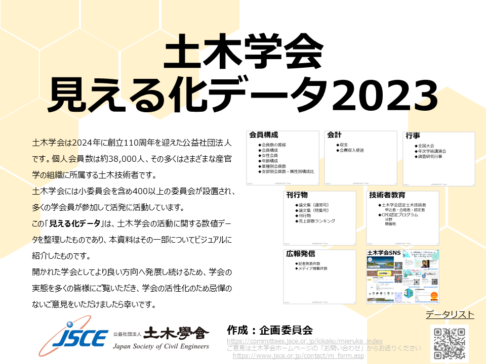 土木学会見える化データ2023表紙